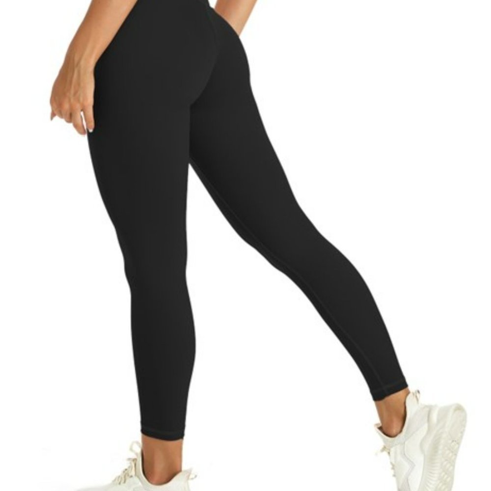 Women's Yoga Pants High Quality Ankle Length High Waist Black SM/MED